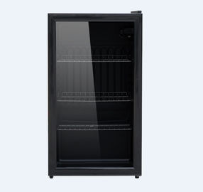 중국 까만 통합 음료 냉각장치 90 리터, 유리제 정면 음료 냉장고 협력 업체